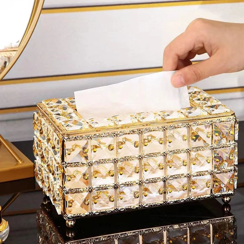علبة مناديل شفافة قطعة واحدة، حامل مناديل مزخرف لغرفة المعيشة، طاولة القهوة، سطح المكتب، منظم ديكور المنزل