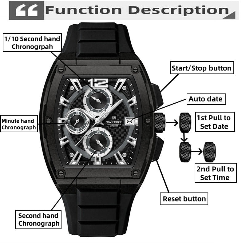 Luxury Naviforce Men's Watch | Perfect Gift